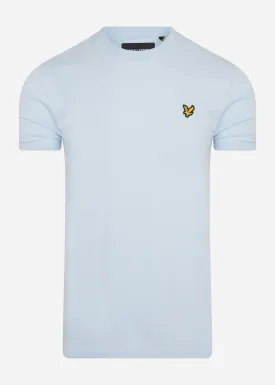 Crew Neck T-Shirt - pastel blue