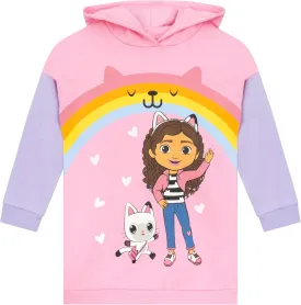 DreamWorks Gabbys Dollhouse Girls Hoodie | Pandy Paws Long Hoodie | Gabbys Dollhouse Clothes | Pink 7