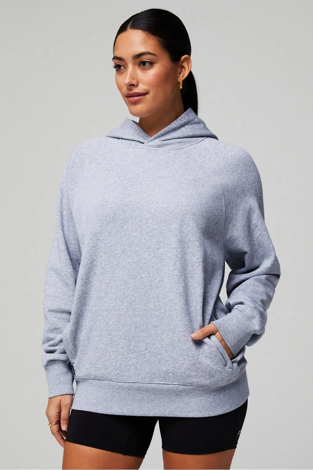 Fabletics Men's Year Round Terry Hoodie, Relaxed Fit, Lived-in Feel