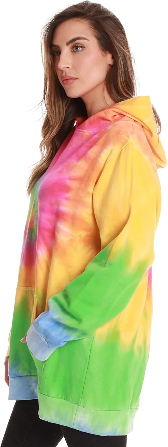 #followme Tie Dye Pullover Hoodie for Men and Women Fleece Hooded Sweatshirt