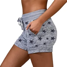 for Women Fall Summer Print Loose Fit Oversized Work Out Gym Jogger Tie Knot Pants Shorts Women 2025