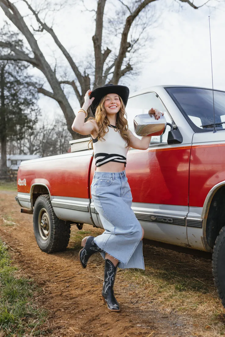 Founder's Fave Denim Skirt