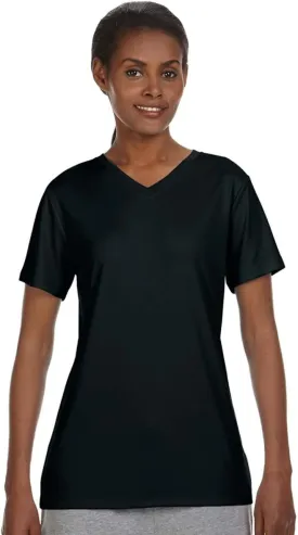 Hanes Women's Cooldri Short Sleeve Performance V-Neck T-Shirt (1 Pack)
