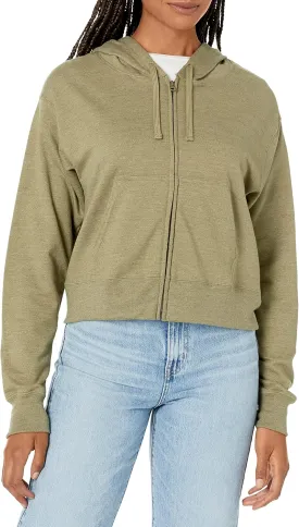 Hanes Women's Originals French Terry Zip-up Hoodie, Lightweight Fleece Zip Hooded Sweatshirt, Available in Plus
