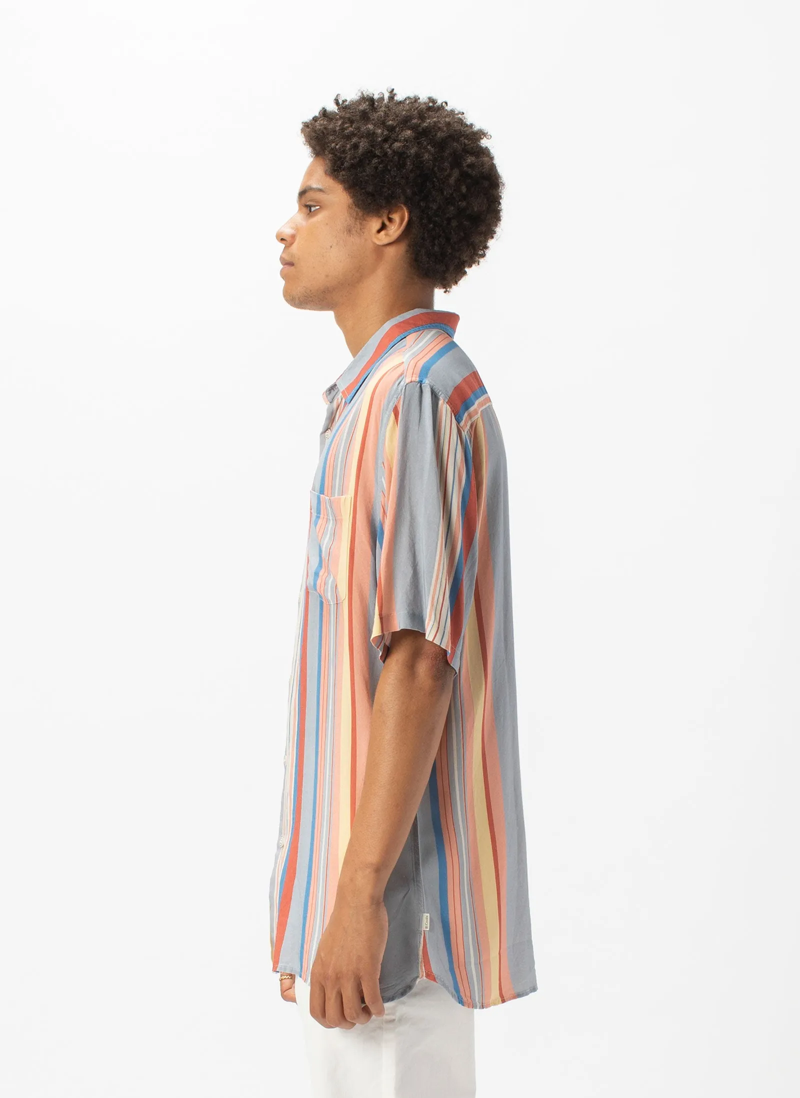 Holiday Short-Sleeve Shirt Summer Stripe