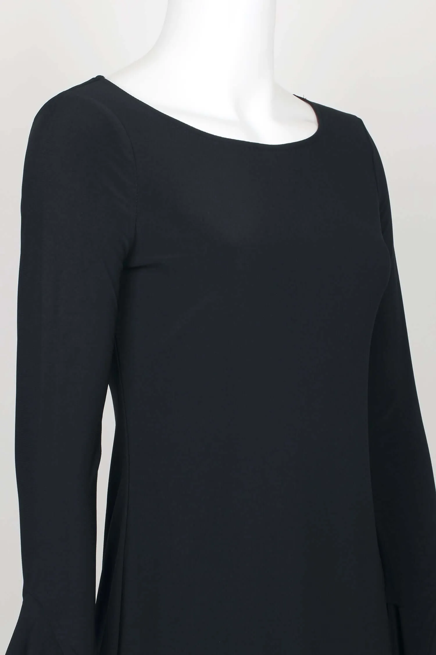 Laundry Boat Neck Circular Sleeve Flutter Reversible Two Color ITY Dress