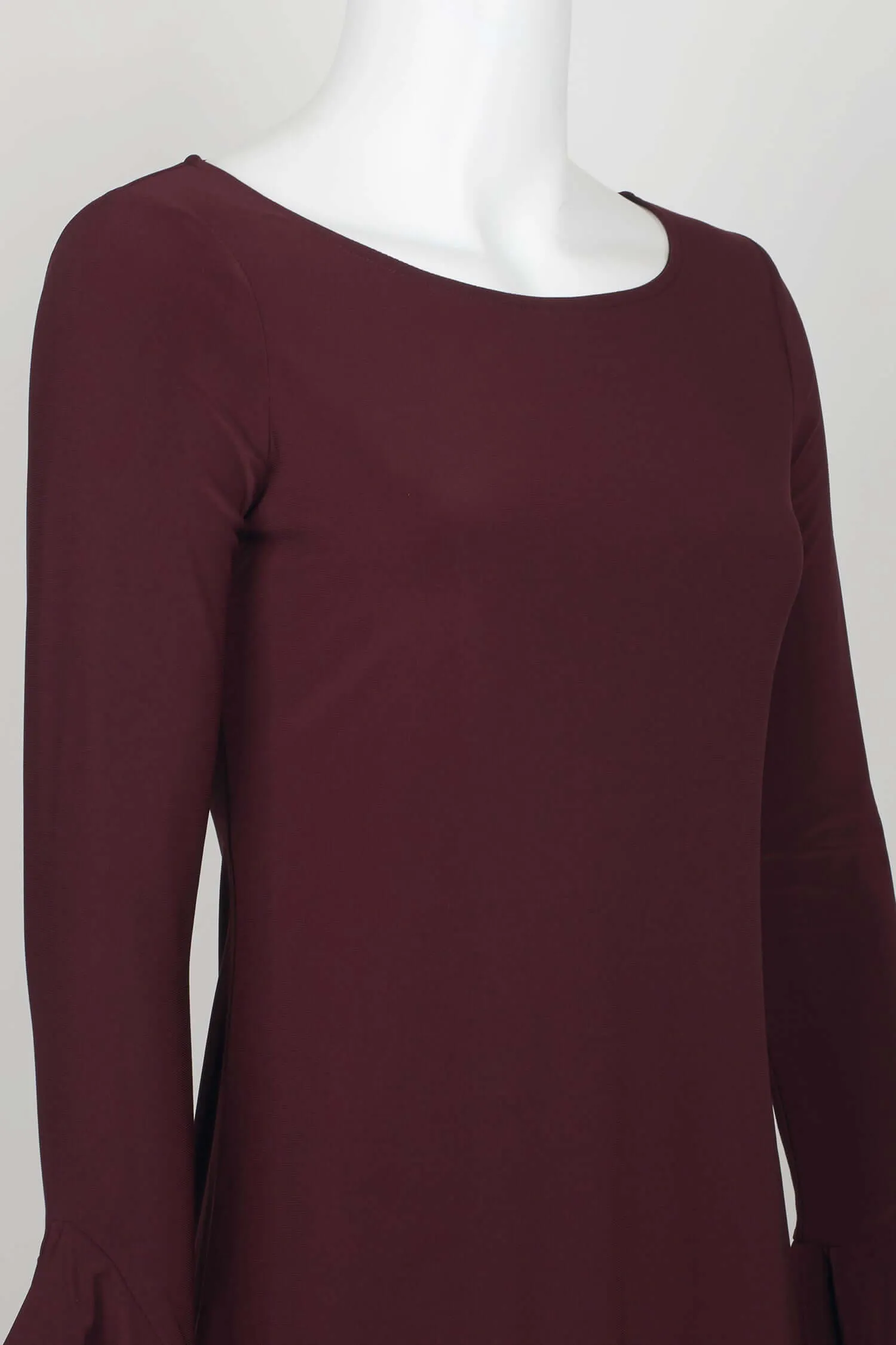 Laundry Boat Neck Circular Sleeve Flutter Reversible Two Color ITY Dress
