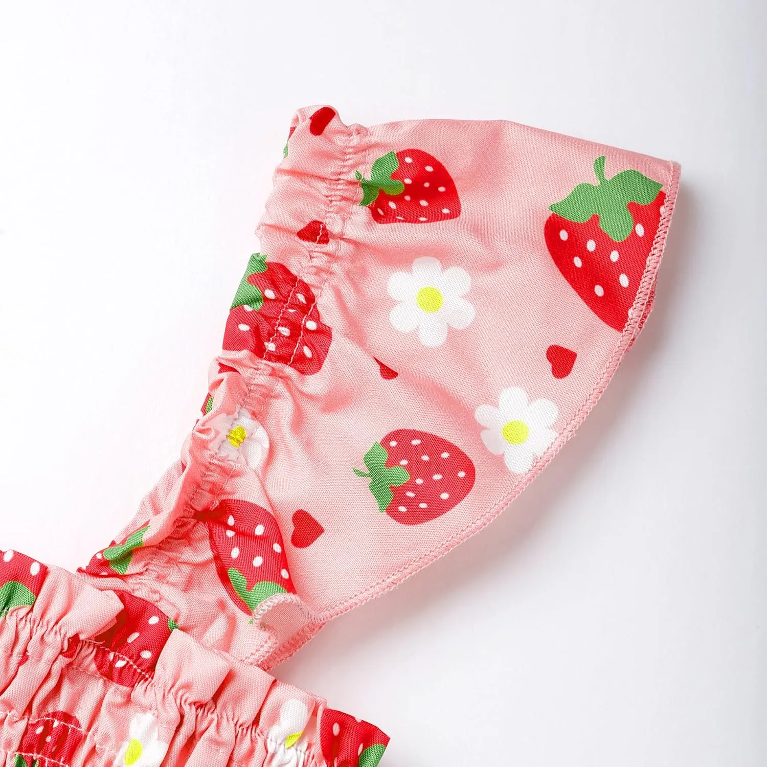 Little Girls Dresses Casual Summer Dress Ruffle Sleeve Floral Tiered Sundress Smocked Shirred Party Dress 3-10 Years