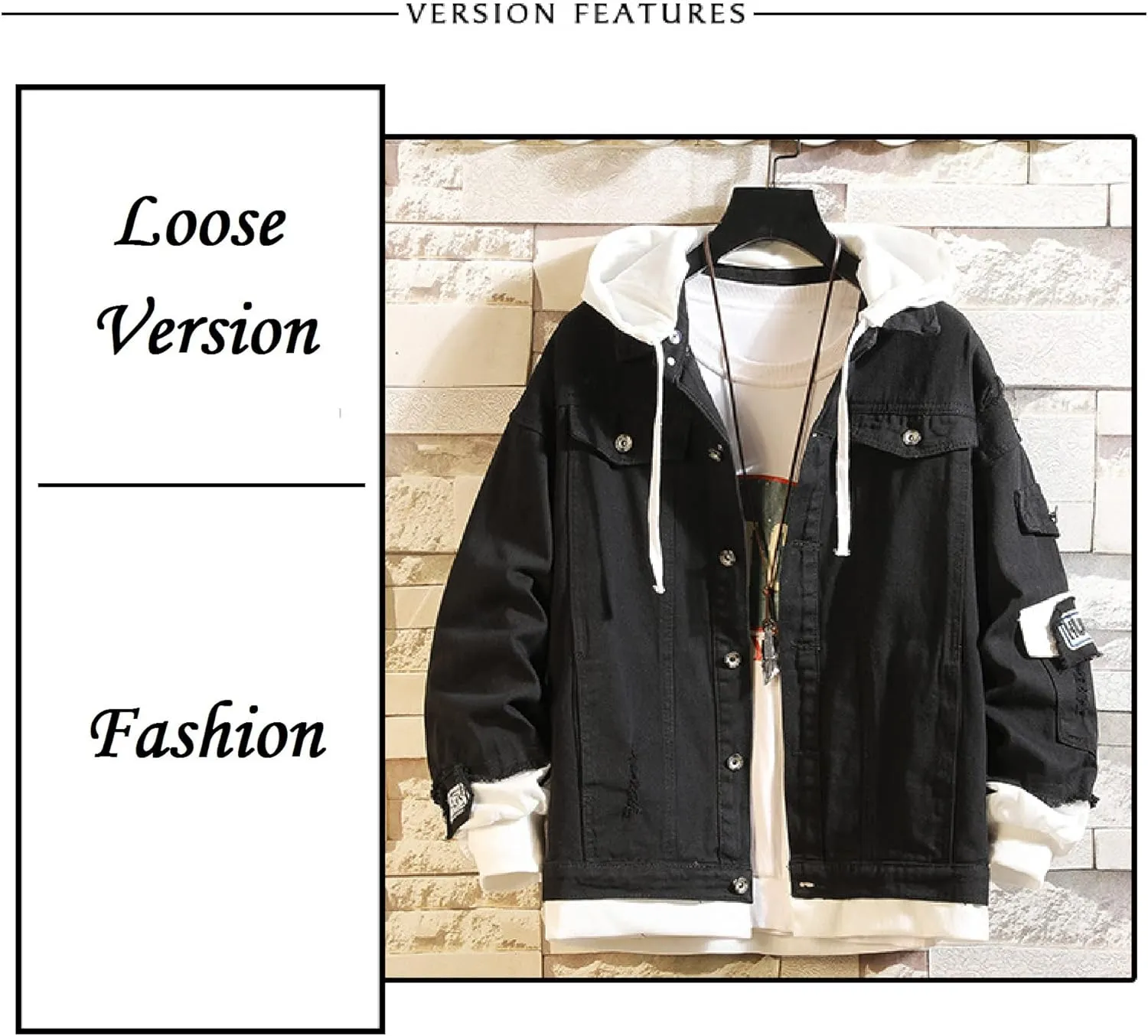 Lpstop Skull Rose Denim Hoodie Skull Print Jacket Rose Flower Hoodie Denim Jacket for Women Men