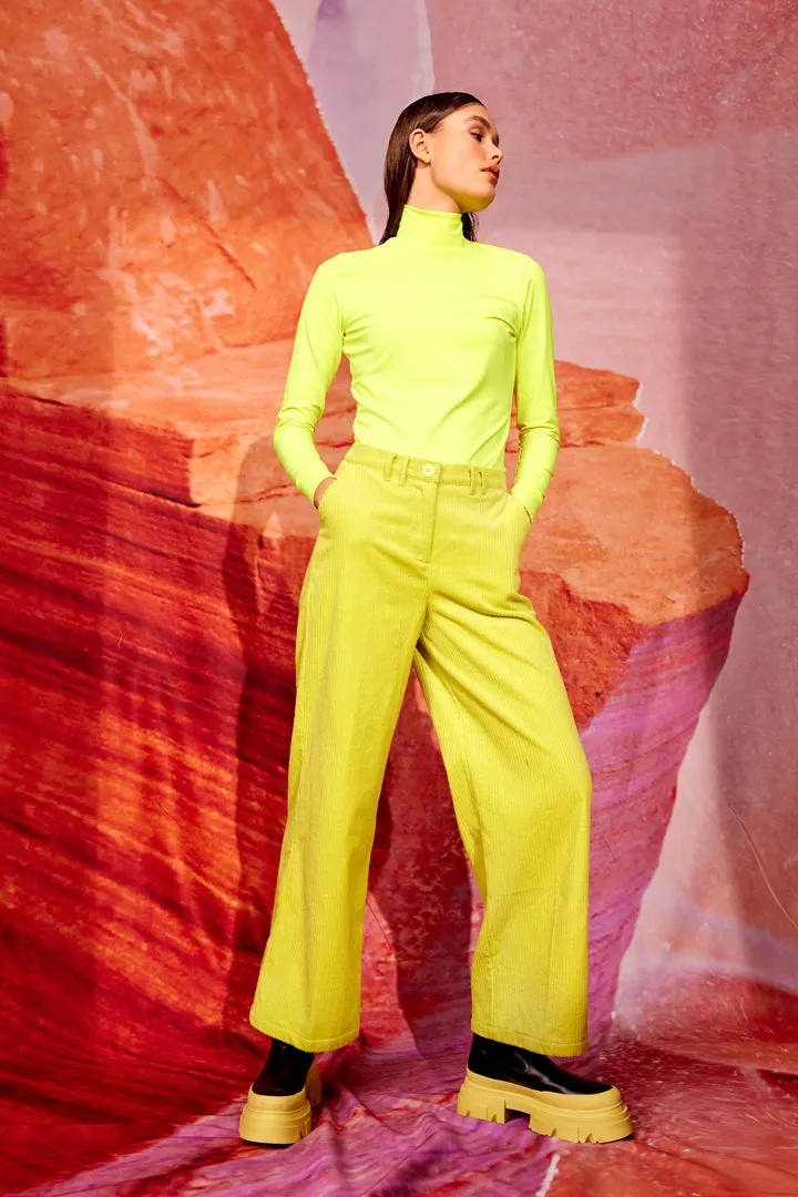 Lime Lucianna Trousers - Stylish and Vibrant