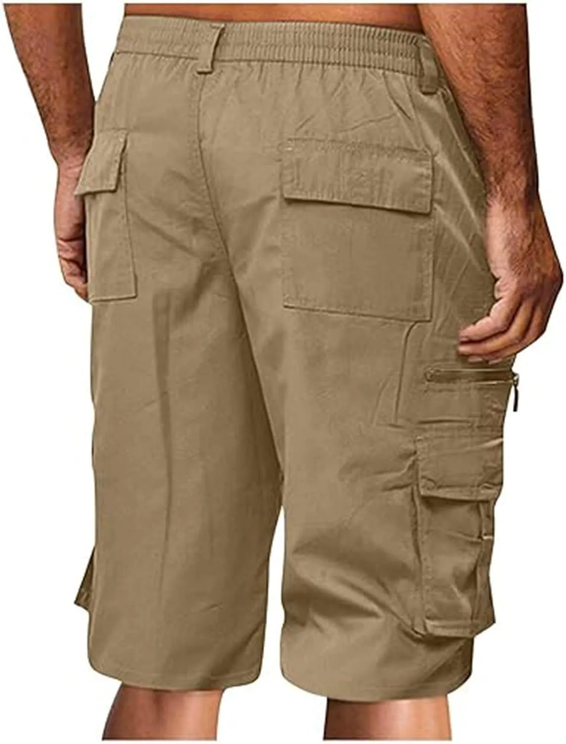 Mens Activewear Gym Shorts for Men Drawstring Waist Short Pant Quick Training Pants Travel for Camping Baggy Short