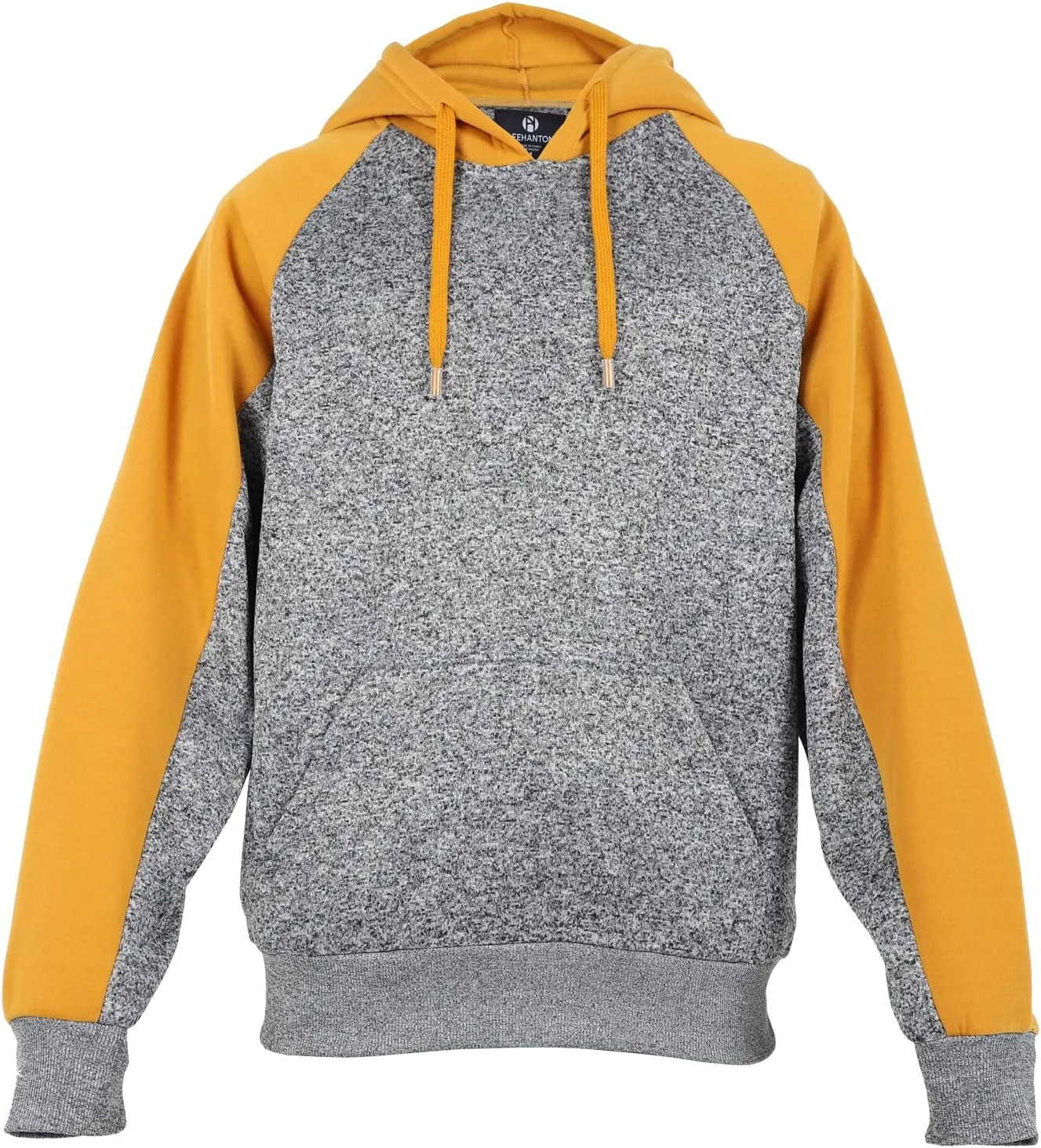 Men's Color Block Hoodie Soft Fleece Sweatshirt with Front Side Pockets