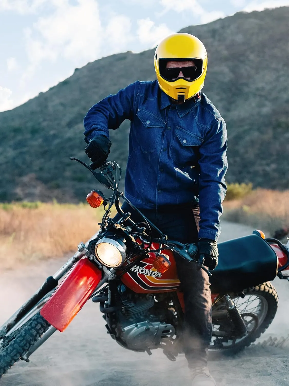 Men's Denim Jacket Lined Flannel Plaid Vintage Cowboy Cut Western Classic Trucker Motorcycle Snap Fall Long Sleeves