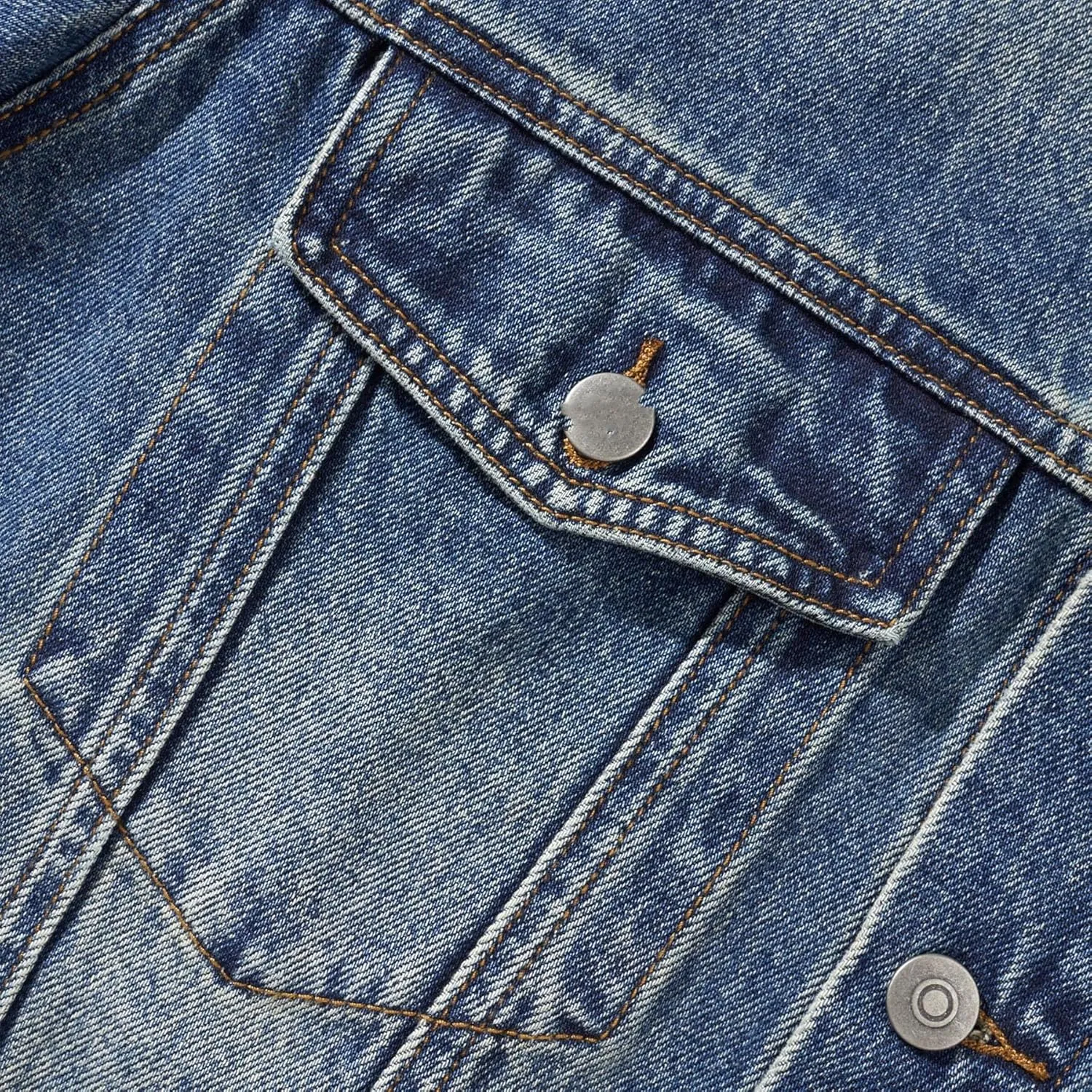 Men's Denim Jacket Spring Autumn American Workwear Coat for Men