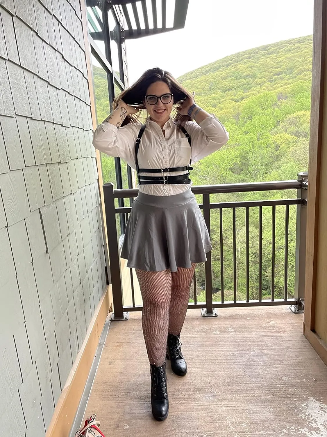 PUKAVT Women's Basic Casual Skirts A-Line Mini Flared Stretchy Skater Party Skirt