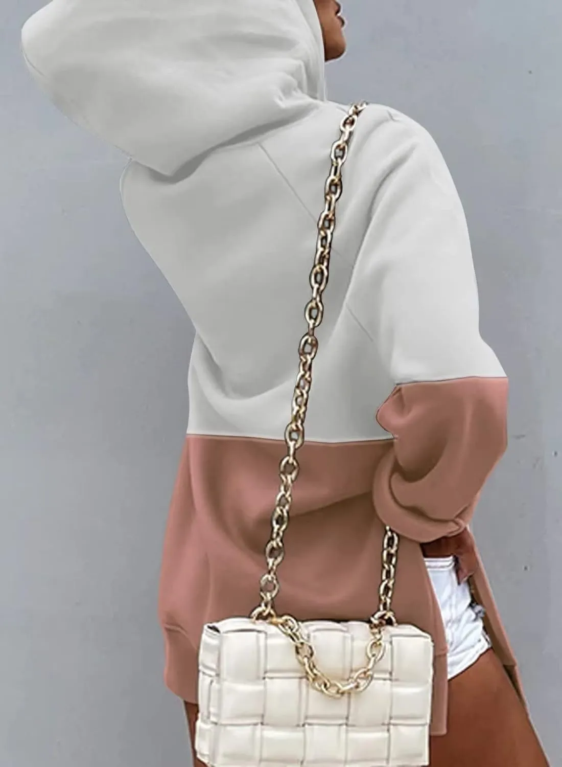 Syellowafter Women Oversized Hoodie Dress Pullover Winter Kangaroo Pocket Sweatshirt Fall Tops Casual Loungewear