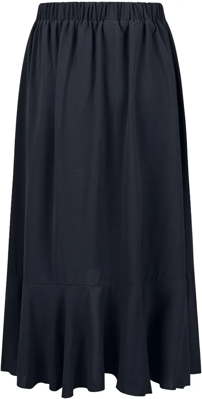 Women Ruffle Wrap Skirts Tie Waist High Low Asymmetrical Boho Midi Beach Skirt Flowy Summer Split Long Maxi Skirts