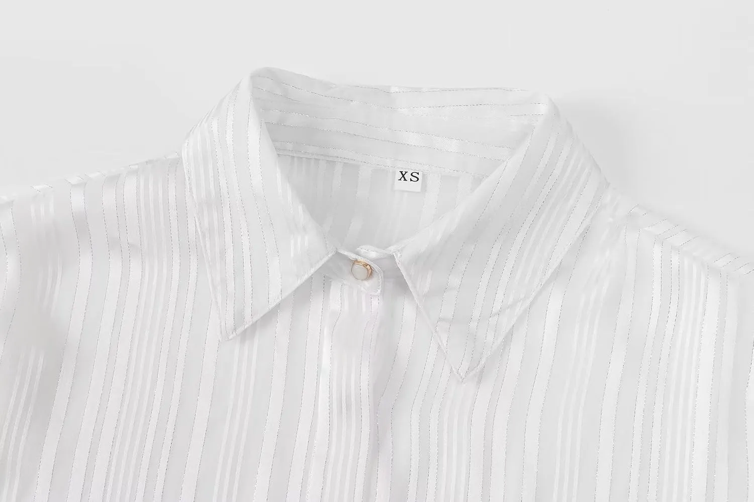 Women's Long Sleeve Button Down Shirt - Summer Essential Top