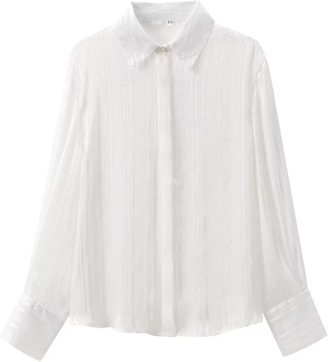 Women's Long Sleeve Button Down Shirt - Summer Essential Top