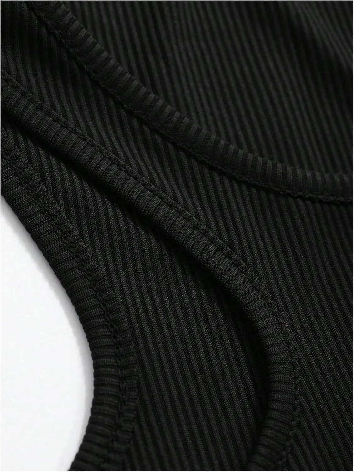 Women's Sleeveless Tank Top Halter Top Ribbed Knit Slim Fit Crop Tops Yoga Workout Shirts